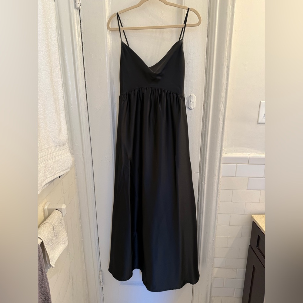 Amsale Polly Black Maternity Dress
